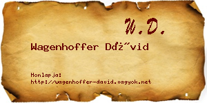Wagenhoffer Dávid névjegykártya